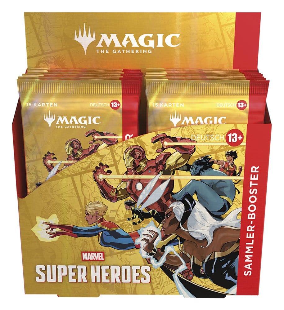 Magic the Gathering Marvel Super Heroes Collector Booster Display (12) german