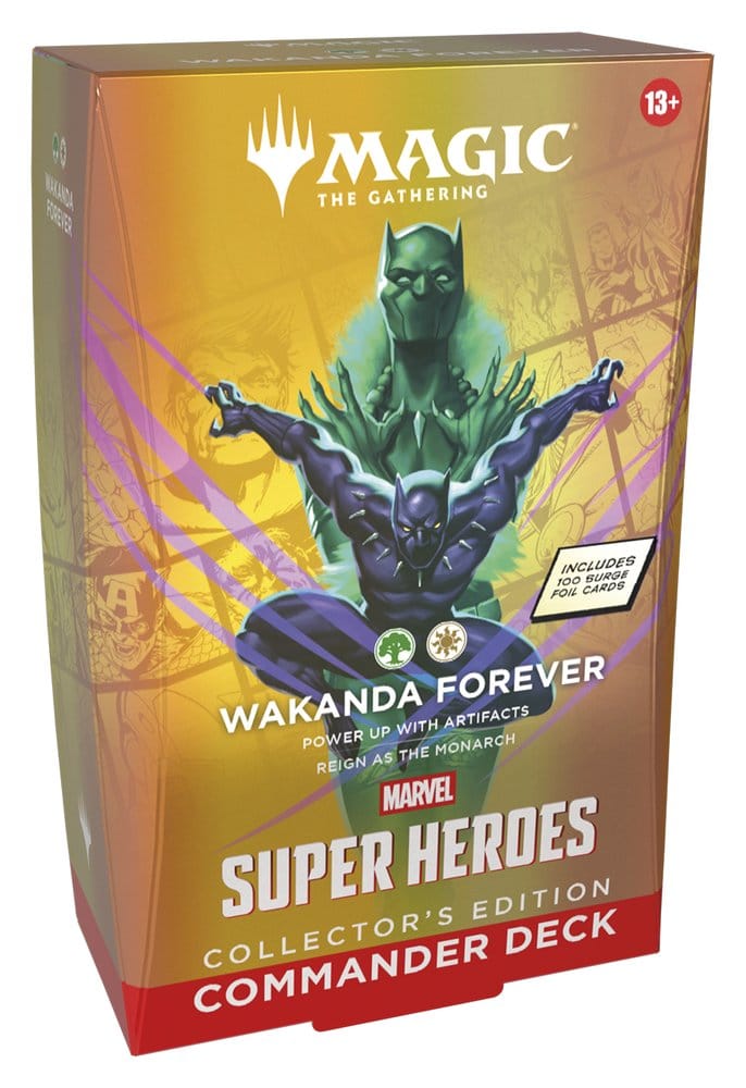 Magic the Gathering Marvel Super Heroes Collector's Edition Commander Decks Case Wakanda Forever