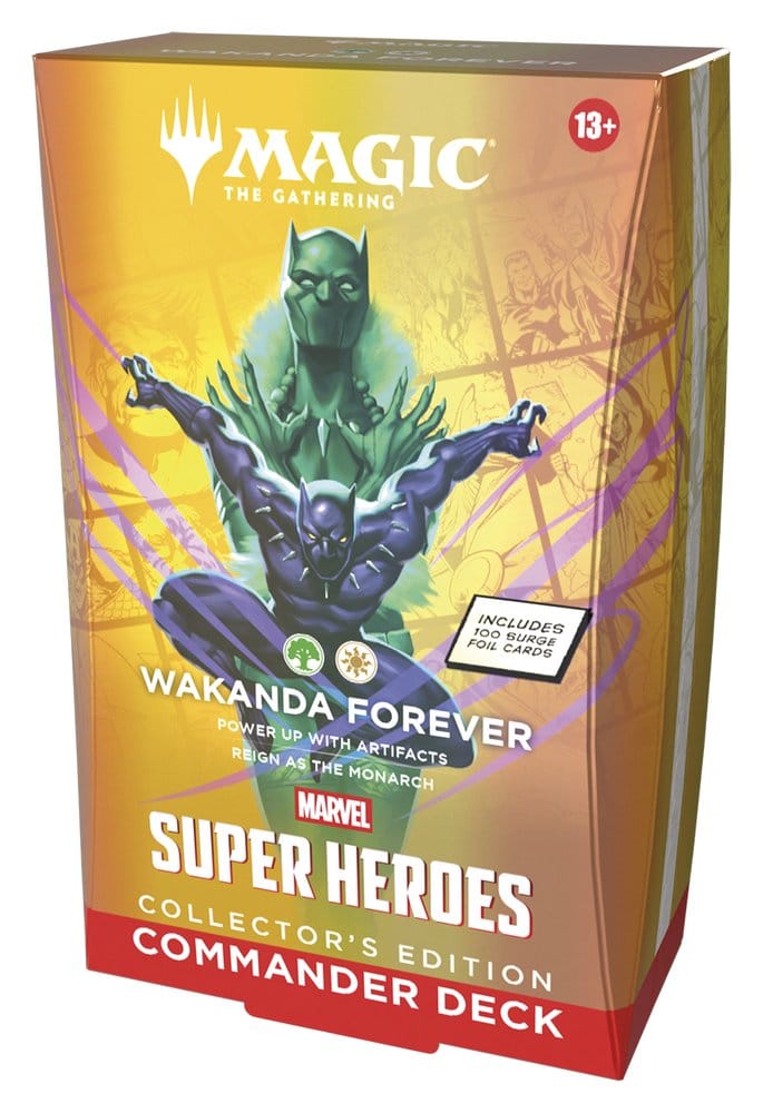 Magic the Gathering Marvel Super Heroes Collector's Edition Commander Decks Case Wakanda Forever