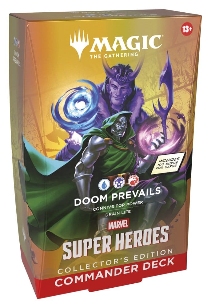 Magic the Gathering Marvel Super Heroes Collector's Edition Commander Decks Case Doom Prevails