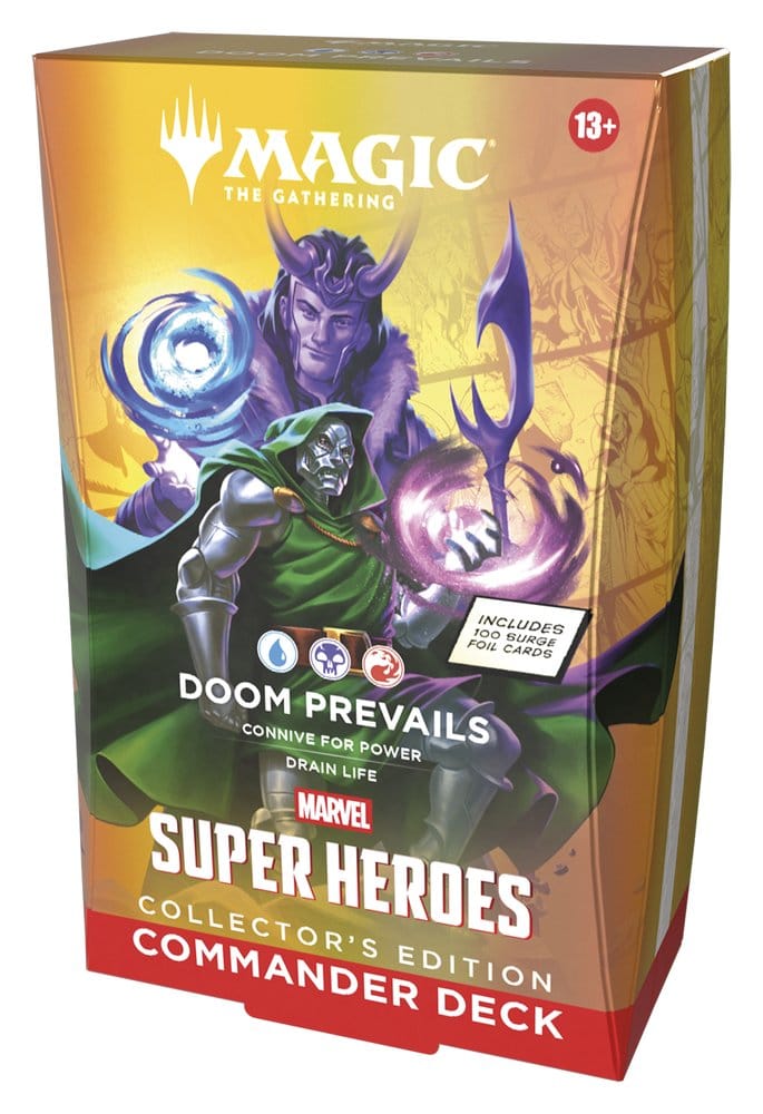 Magic the Gathering Marvel Super Heroes Collector's Edition Commander Decks Case Doom Prevails