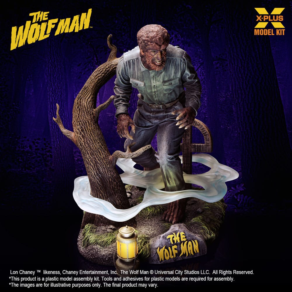 Wolf Man Plastic Model Kit 1/8 Lon Chaney Jr. as Wolf Man 22 cm