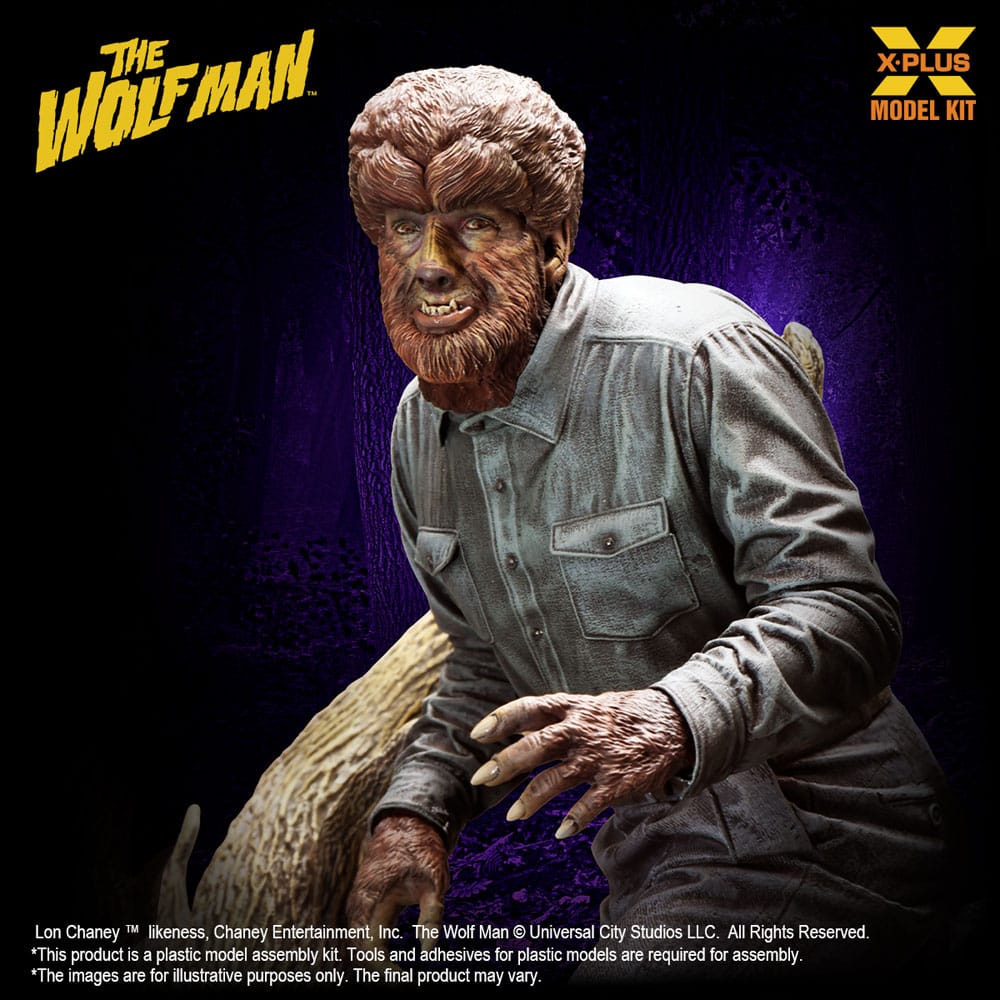 Wolf Man Plastic Model Kit 1/8 Lon Chaney Jr. as Wolf Man 22 cm