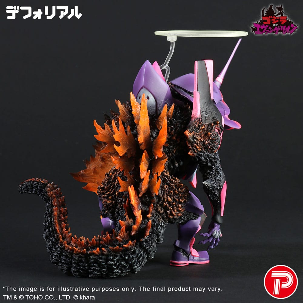 Godzilla vs. Evangelion Deforeal PVC Statue Test Type-01 Burning 