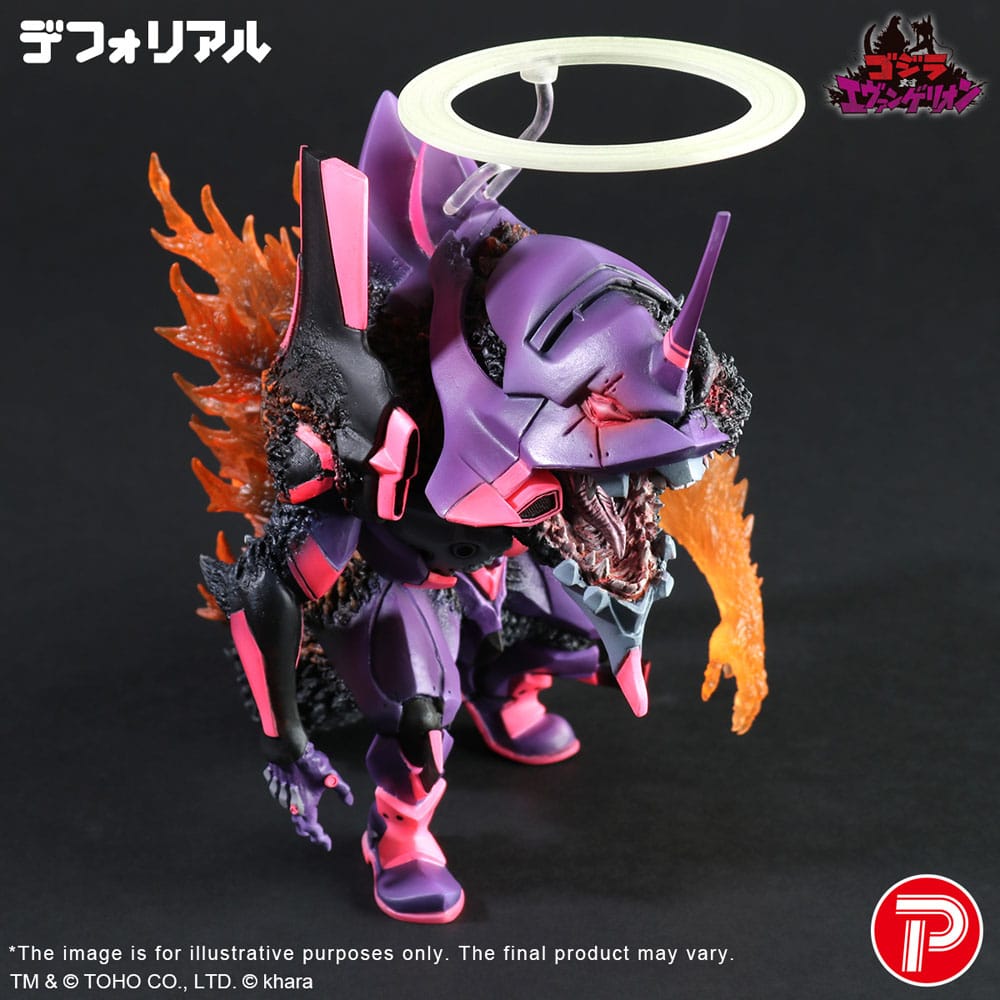 Godzilla vs. Evangelion Deforeal PVC Statue Test Type-01 Burning 