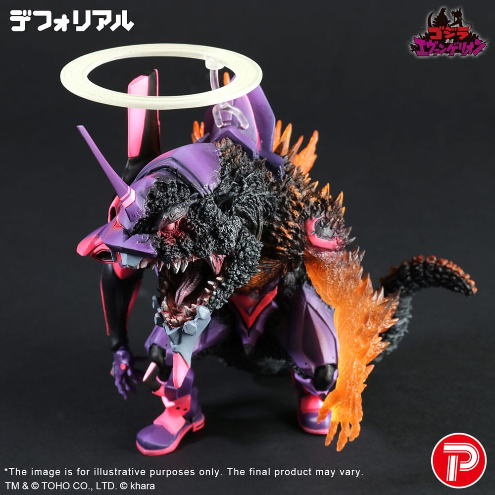 Godzilla vs. Evangelion Deforeal PVC Statue Test Type-01 Burning 