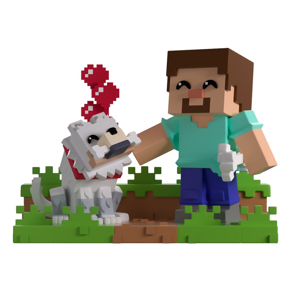 Minecraft Taming a Wolf vinyl figure 10 cm
