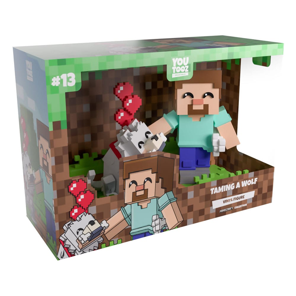 Minecraft Taming a Wolf vinyl figure 10 cm