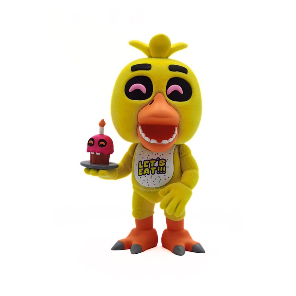Five Night's at Freddy - Figura in vinile Chica floccata, 12 cm