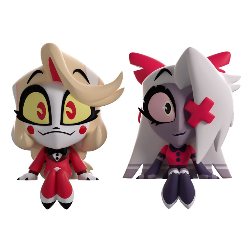 Hazbin Hotel Charlie &amp; Vaggie Monitor Buddiez Vinyl Figures