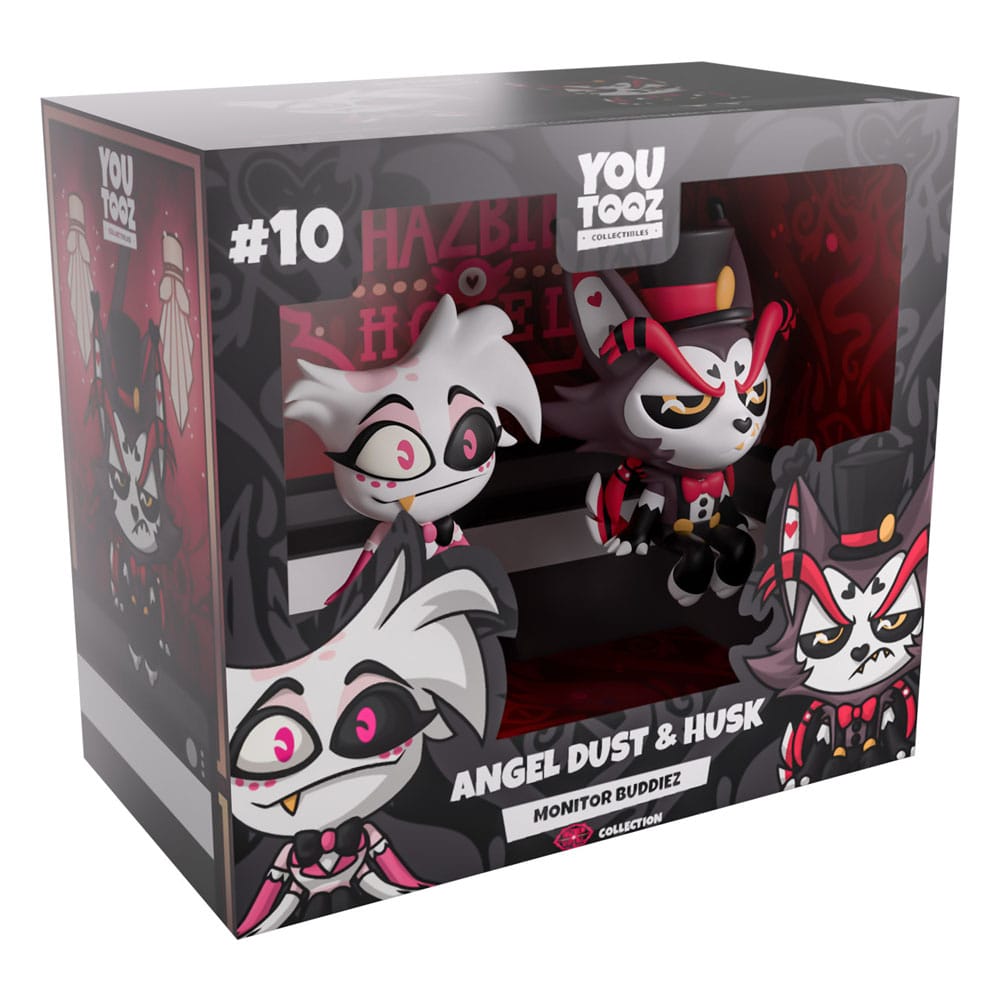 Hazbin Hotel Vinyl Figures Angel Dust &amp; Husk Monitor Buddiez