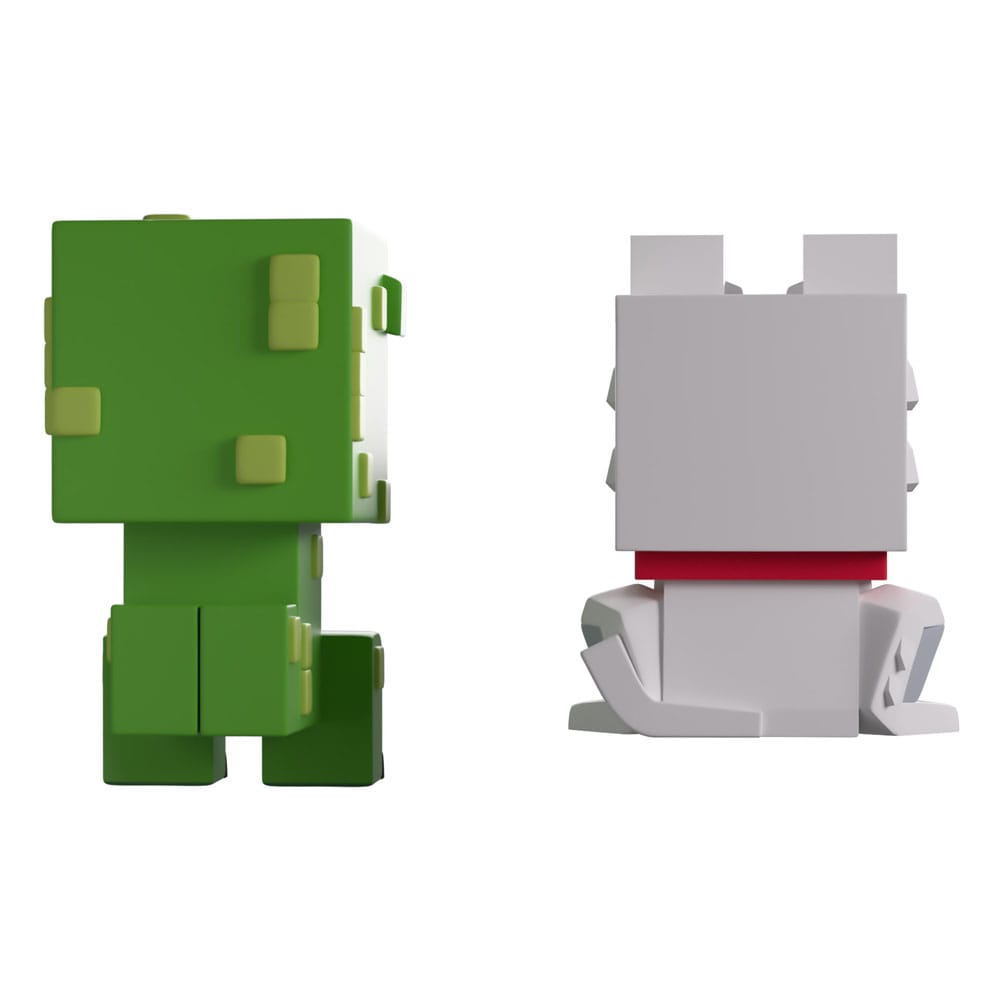 Minecraft Wolf and Creeper Monitor Buddiez Vinyl Figures