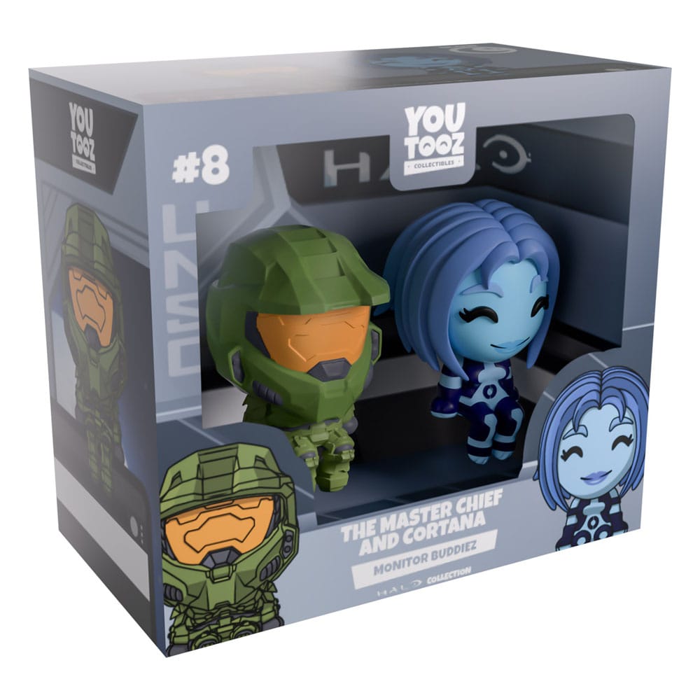 Halo The Master Chief &amp; Cortana Monitor Buddiez Vinyl Figures
