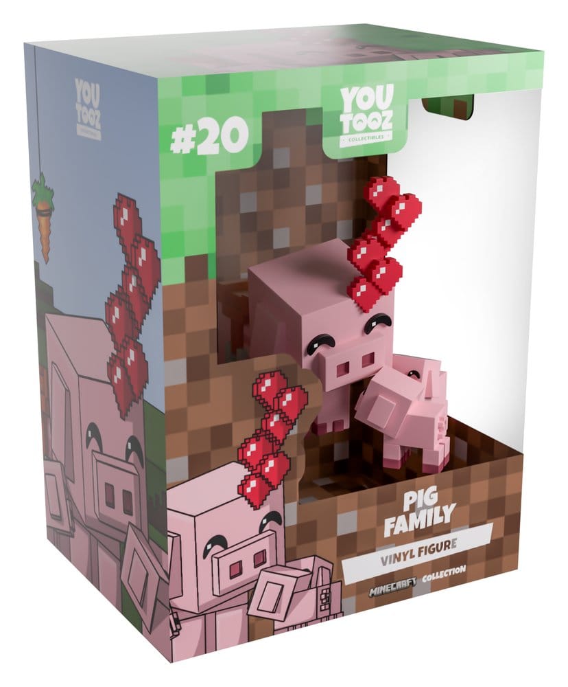 Minecraft Vinyl Figure Pig Family 8 cm
