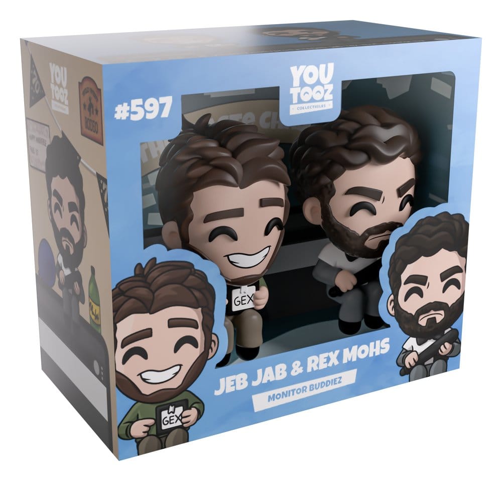 Scott the Woz Vinyl Figures Jeb Jab & Rex Mohs Monitor Buddiez 6 cm