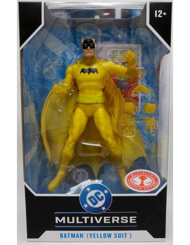 DC Multiverse  McFarlane Yellow Batman Platinum Action Figure 18 cm